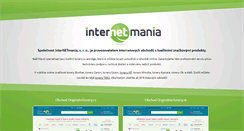 Desktop Screenshot of internetmania.cz